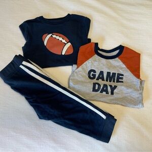Little Me | Game Day Football 3-Pice Set | 18 months